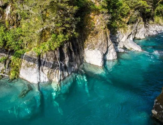 Blue Pools Stop on Haast Pass